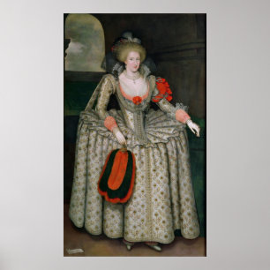 Poster Anne de Dinamarca, c.1605-10