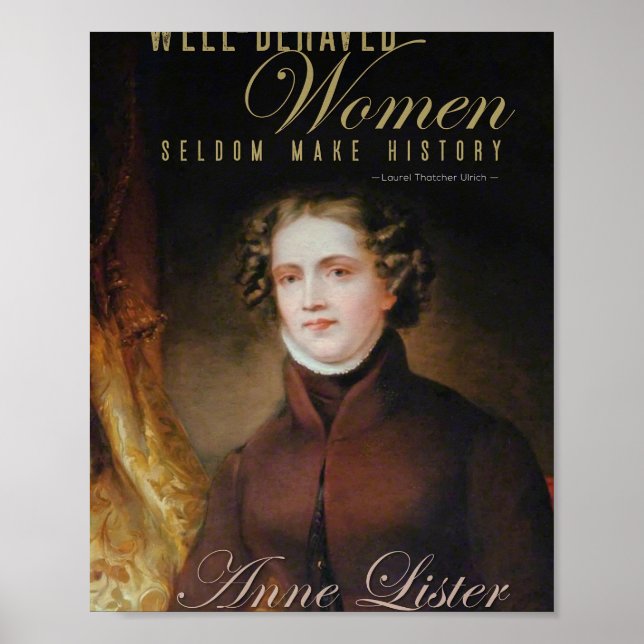 Poster Anne Lister Gentleman Jack retrato (Frente)