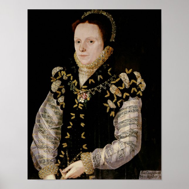 Poster Anne Russell, Condessa de Warwick, c.1565 (Frente)