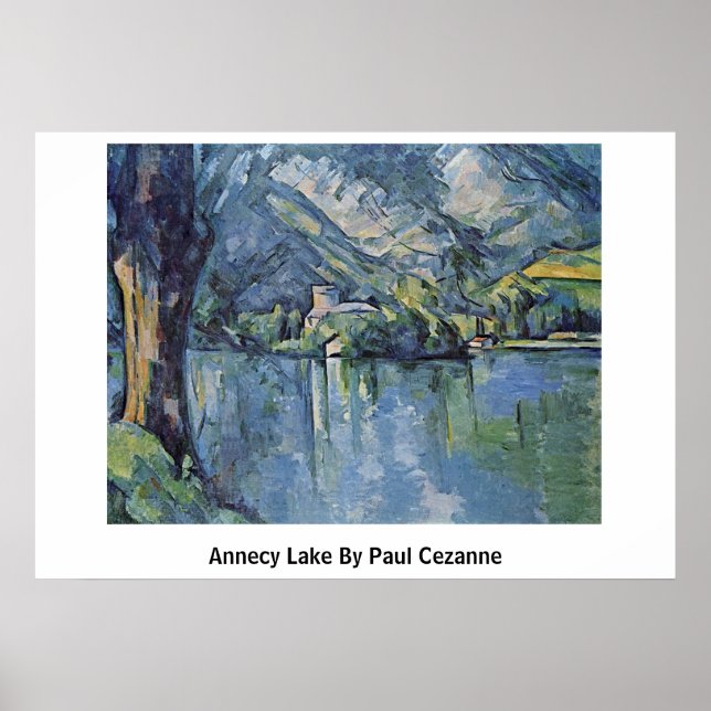 Poster Annecy Lake Por Paul Cezanne (Frente)