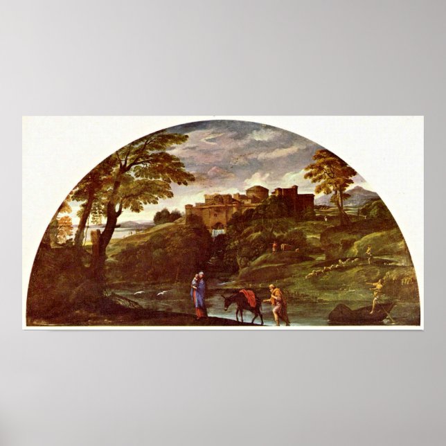 Póster Annibale Carracci - O Voo para o Egito (Frente)