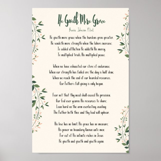 Poster Annie Johnson Flint - Ele Deu Mais Graça (Frente)