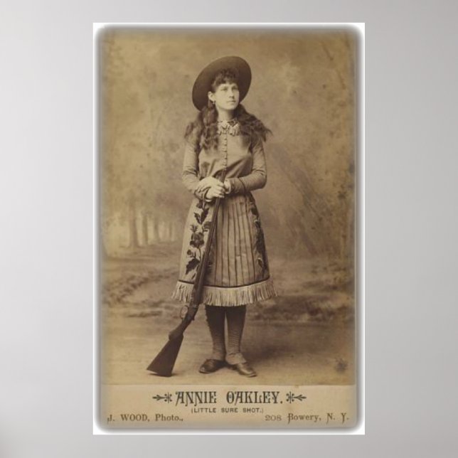 Póster annie oakley certamente atirou foto do armário (Frente)