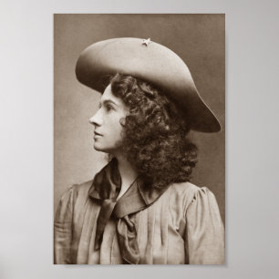 Póster Annie Oakley - pouco tiro certo