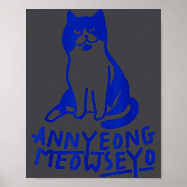 Poster Annyeongmeowseyo K-drama Funny Cat Lovers  (Frente)