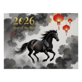 Póster Ano Chinês do Cavalo 2026