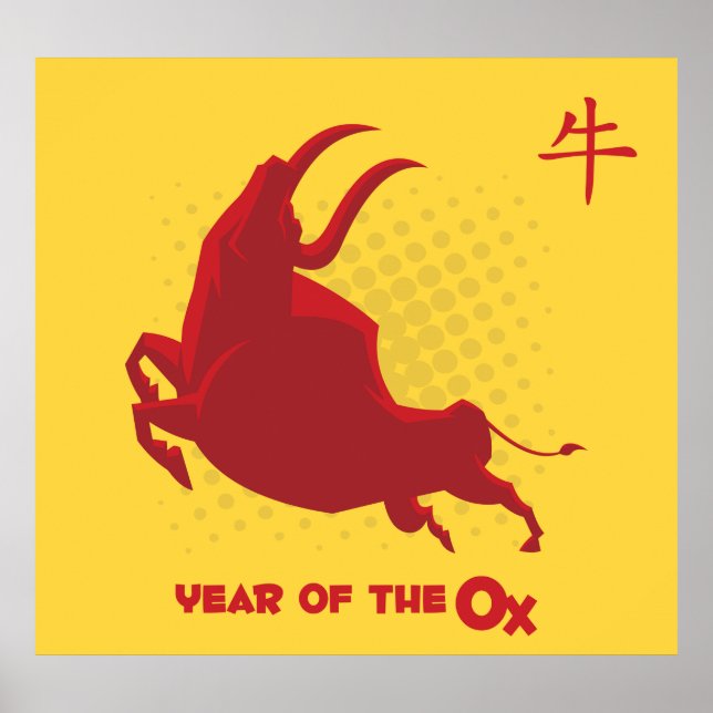 Poster Ano Da Ox (Frente)