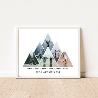Poster Ano de Destinos de Viagem de Presente da Família A