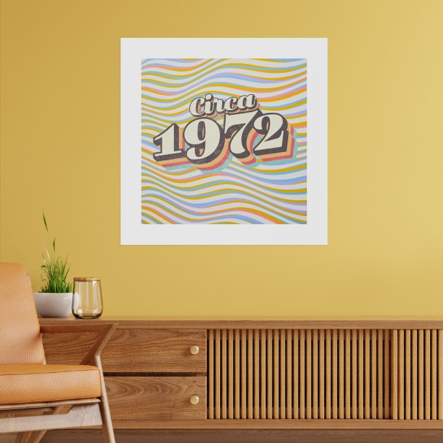 Poster Ano de Nascimento - Por volta de 1972 (Sala de Estar 2)