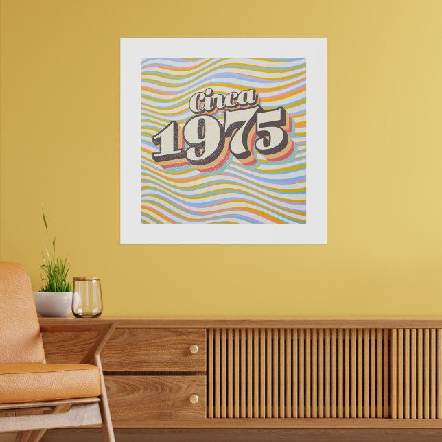 Poster Ano de Nascimento - Por volta de 1975 (Sala de Estar 2)