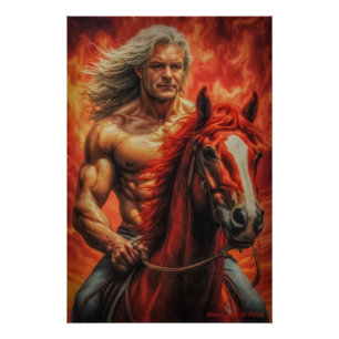 Póster Ano do Cavalo de Fogo: Abrace a Jornada!