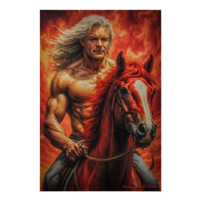 Póster Ano do Cavalo de Fogo: Abrace a Jornada! (Frente)