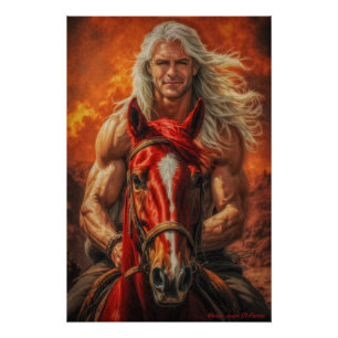 Póster Ano do Cavalo de Fogo: Força & Paixão