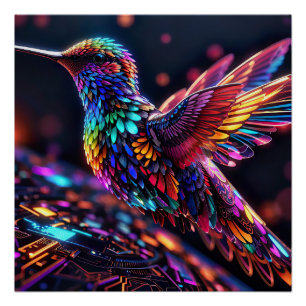 Póster Ano do Hummingbird: Uma Viagem Mensal
