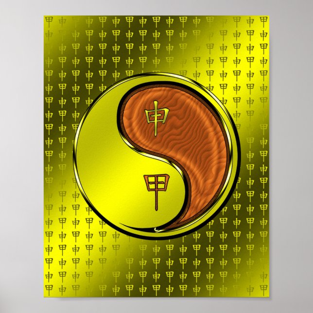 Poster Ano do Macaco da Madeira (Frente)