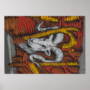 Poster Ano dos grafites da ram dos carneiros da cabra