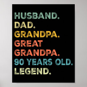 Poster Ano Marido Pai Avô Bisavô