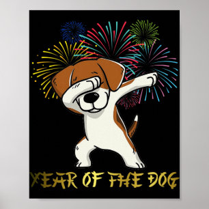 Poster Ano Novo Chinês 2018 Fogos de Artifício Gif do Zod