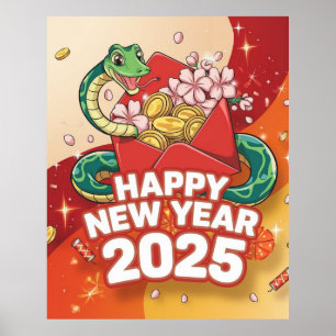 Poster Ano Novo Chinês Cobra 