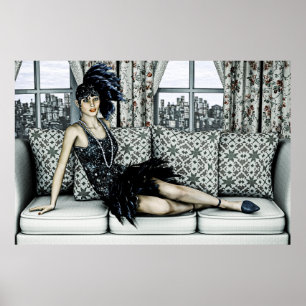 Poster Anos 20 e 30 Vintage Retro Roaring Twenties