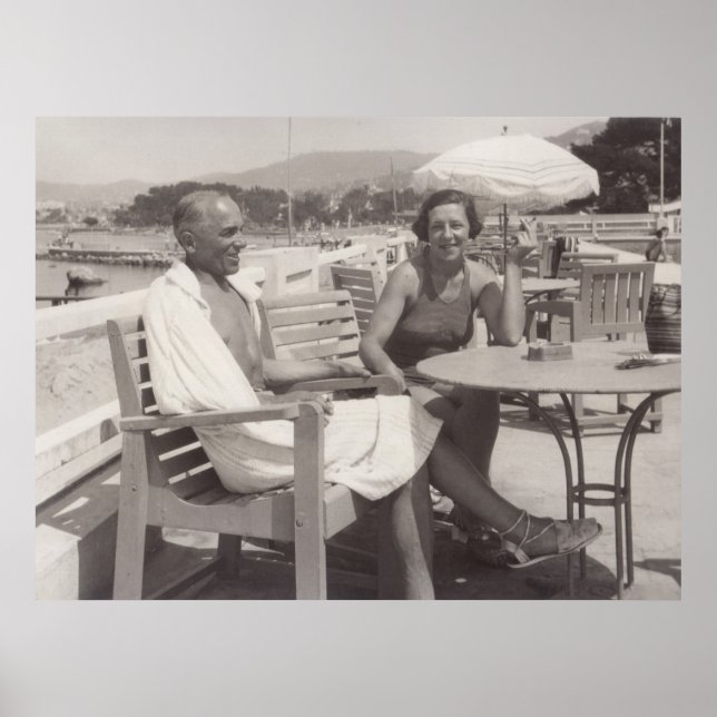 Póster Anos 30 em Cannes, França (Frente)