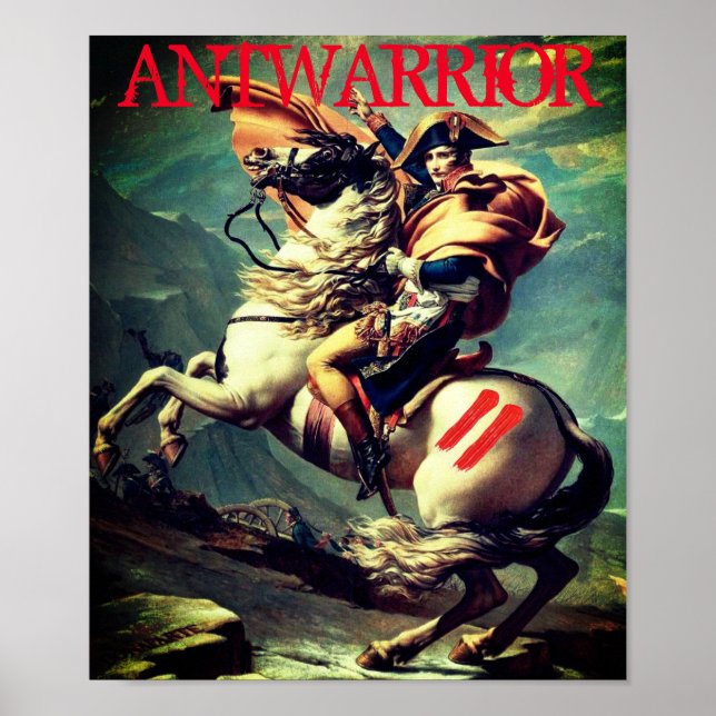 Poster anos 80 Ant warrior fronteira retro punk (Frente)