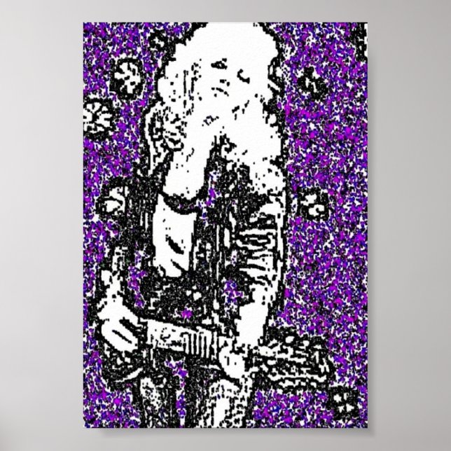 Póster anos 80 Glam Rock (Frente)