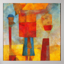 Anstrato Moderno de Cor Brilhante Três Amigos