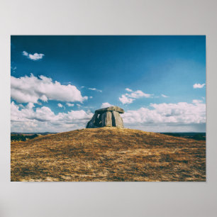 Poster Anta do Tapadao Dolmen. Ruínas Neolíticas em Crato