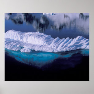 Póster Antártica, Baía do Paraíso. Iceberg em cristal