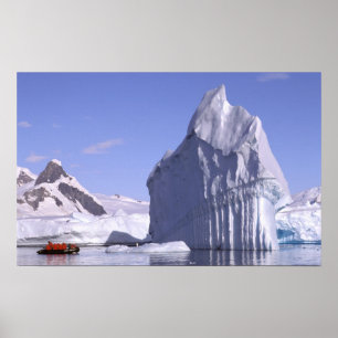 Poster Antártica, Península Antártica. Zodiak e