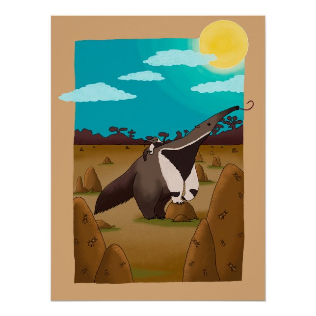 Póster Anteater - Tamanduá (Frente)