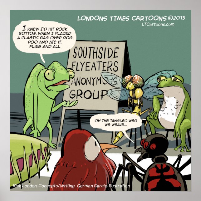 Poster Anteatros Anônimos Engraçados de 12 Passos (Frente)