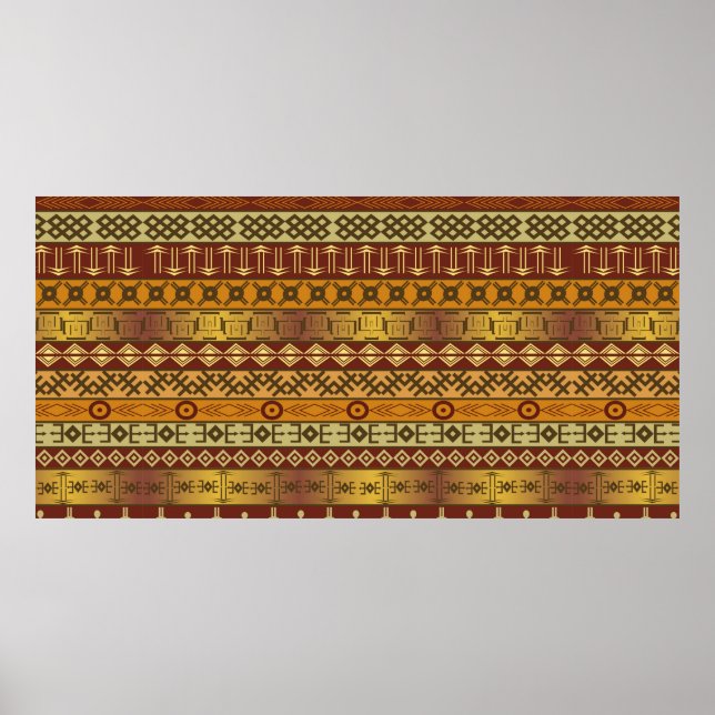 Poster Antecedentes dos motivos étnicos africanos (Frente)