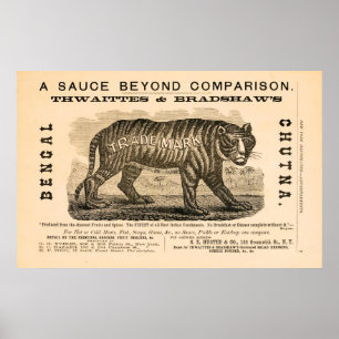 Póster Antecipação do molho picante 1869