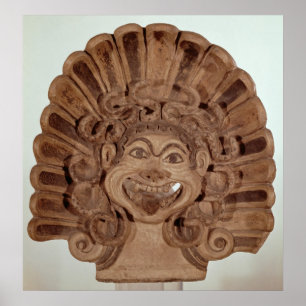 Póster Antefix com a cabeça de um gorgon