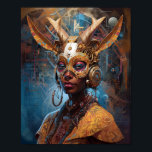 Poster Antelope Headdress Science Fiction Cyberpunk<br><div class="desc">Fantasia,  Sci-fi e arte horrorosa do Lunário.</div>