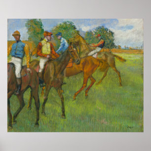Poster Antes da Corrida por Edgar Degas