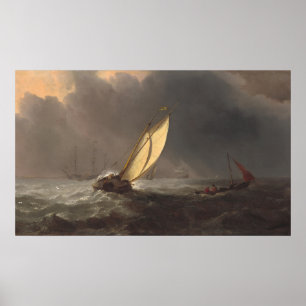 Poster Antes da tempestade - Willem van de Velde Fine Art