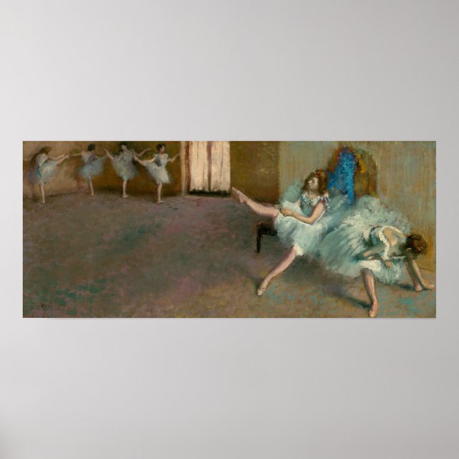 Poster Antes do Balé - Edgar Degas Fine Art (Frente)