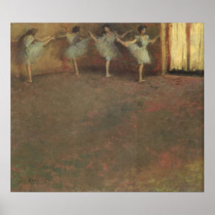 Póster Antes do balé por Edgar Degas, belas artes do