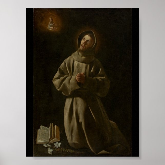 Poster Anthony de Pádua (Francisco de Zurbarán, 1627-30) (Frente)