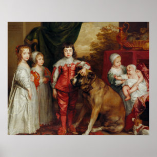 Poster Anthony van Dyck - Cinco Filhos Mais Velhos de Cha