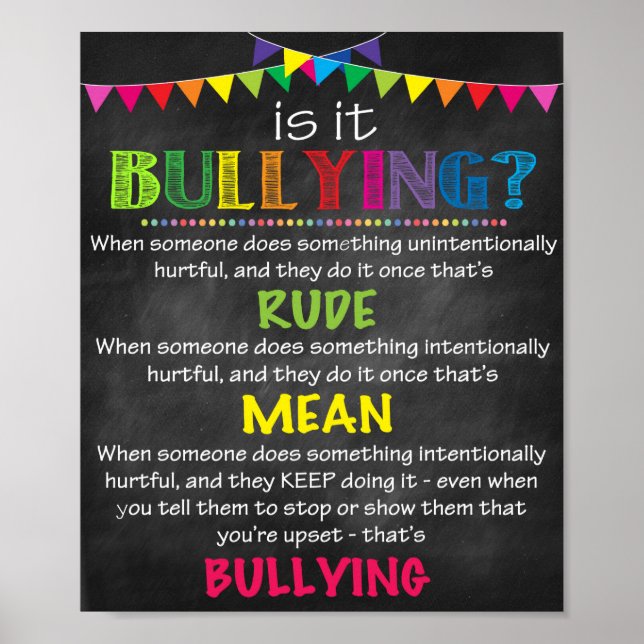 Poster Anti Bullying (Frente)