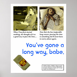 Poster anti-fumaça Satirical