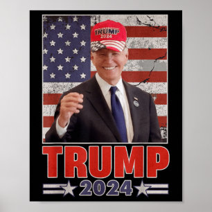 Poster Anti Joe Biden Conservador Engraçado Donald Trump 