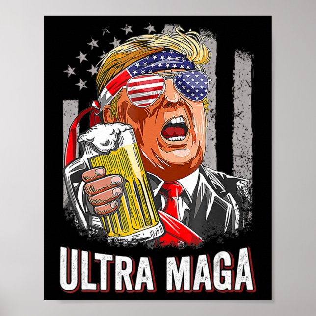Poster Anti Joe Biden Ultra Maga 4 (Frente)