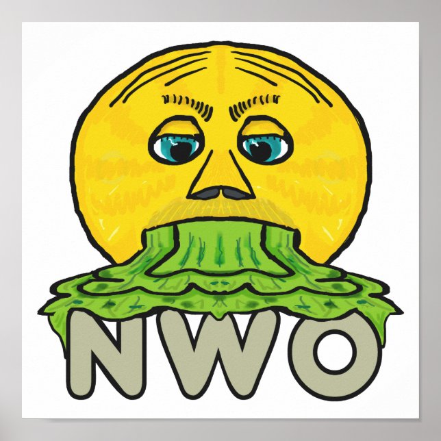 Poster Anti Nova Ordem Mundial (Frente)