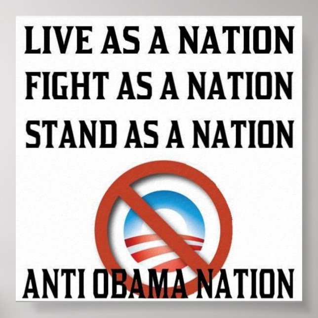 Poster Anti Obama Nation (Frente)