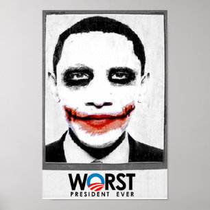 Póster Anti-Obama - o preto o mais mau do presidente